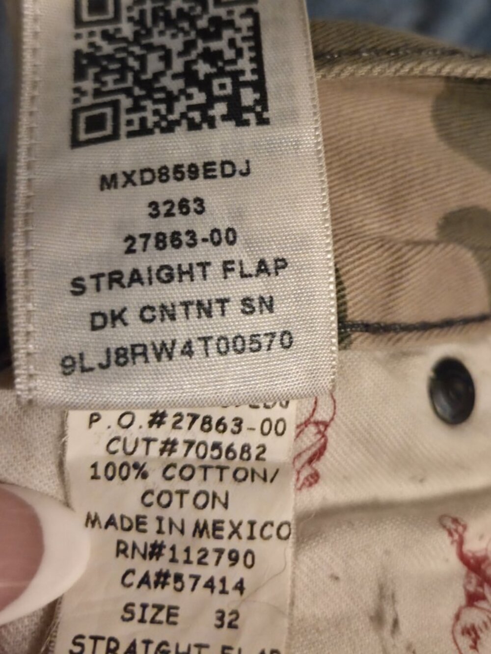 Mens true religion jeans camo size 32 - Picture 7 of 7
